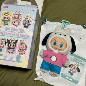 Pop Mart The Monsters Hello Kitty & Friends Sanrio Plush Keychain - POCHACCO